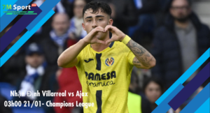 Đội hình dự kiến trước trận Villarreal vs Ajax